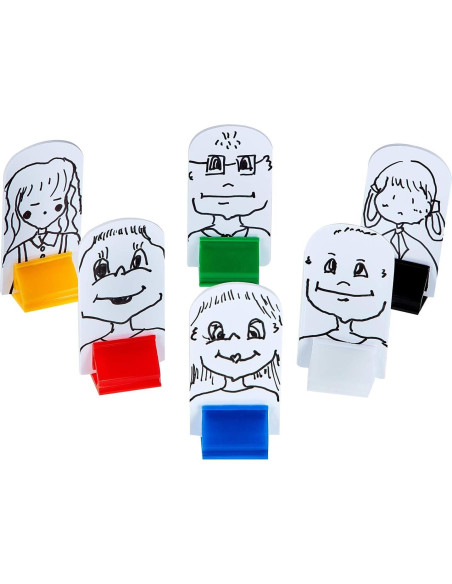 Soportes de Tarjetas Blulu 36 Piezas Multicolor y Marcadores