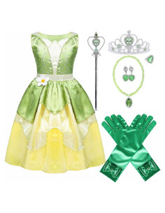 Disfraz de Princesa Tiana para Niñas con Accesorios 2-3T