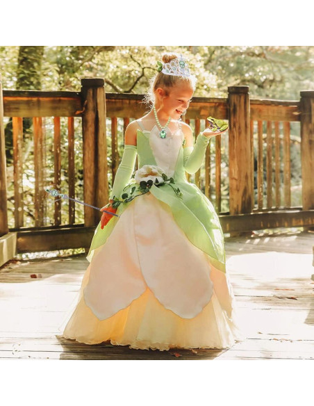 Disfraz de Princesa Tiana para Niñas con Accesorios 2-3T
