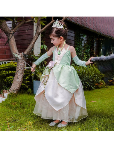 Disfraz de Princesa Tiana para Niñas con Accesorios 2-3T