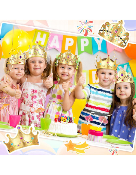 Kit de Diademas de Princesa DIY Yaomiao - 66 Piezas Oro