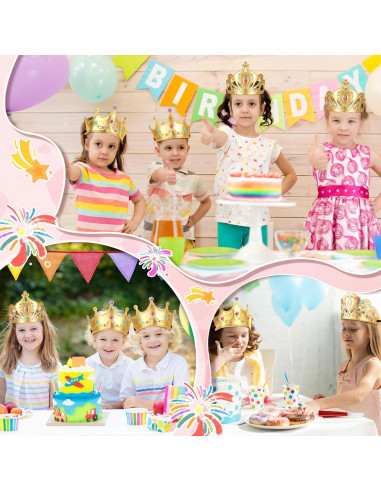 Kit de Diademas de Princesa DIY Yaomiao - 66 Piezas Oro