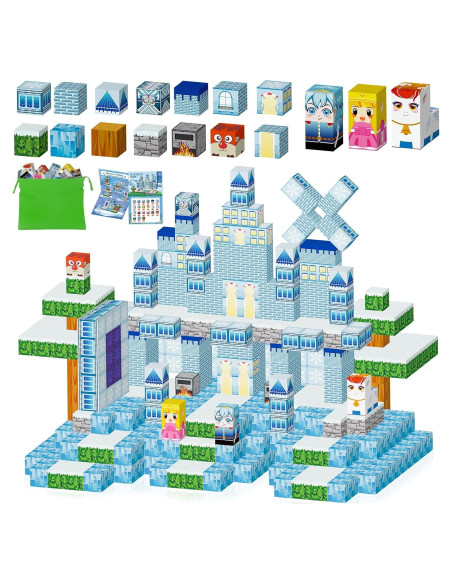 Ludmila Bloques Magnéticos 116 Piezas Castillo Congelado 3D Ludmila Bloques Magnéticos 116 Piezas Castillo Congelado 3D