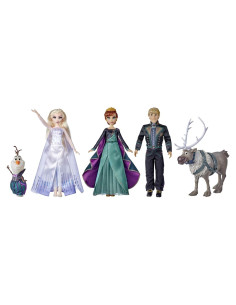 Conjunto de Muñecas Frozen 2 Disney - Anna, Elsa, Kristoff, Olaf y Sven