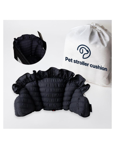 Cojín de Espalda para Carro de Mascotas Harryspet Gris