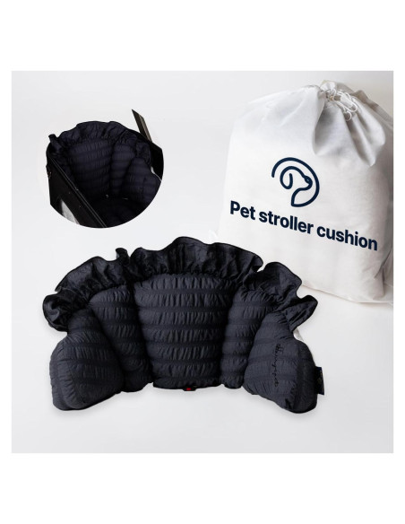 Cojín de Espalda para Carro de Mascotas Harryspet Gris