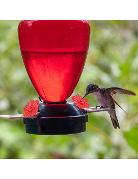 Juego de 16 Flores Rojas para Alimentadores de Colibríes - Salbsever Juego de 16 Flores Rojas para Alimentadores de Colibríes - Salbsever