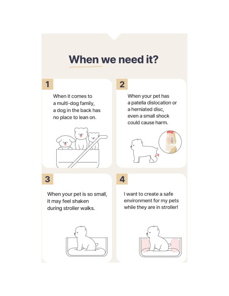 Cojín de Espalda para Carro de Mascotas Harryspet Gris