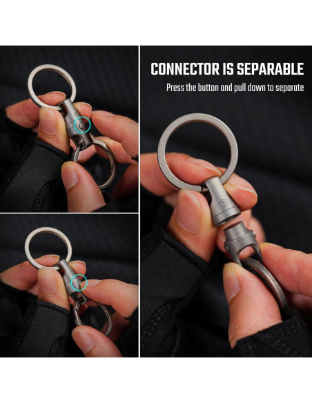 Llave Rápida de Titanio KeyUnity KA45 con Liberación Magnética