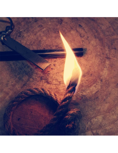 Encendedor de Fuego BSGB 4 Piezas Cuerda de Yute Impermeable