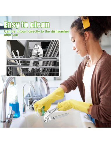 Juego de prensa y pelador de ajo PEUTIER de acero inoxidable