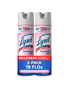 Spray Desinfectante Lysol 2x19 Oz Brisa de Mañana Temprano