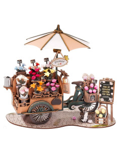 Rompecabezas 3D Carrito de Flores ROBOTIME 187 Piezas