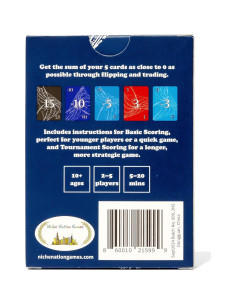 Nilsum - Juego de Estrategia Familiar - 50 Cartas 6,35x8,89 cm 2