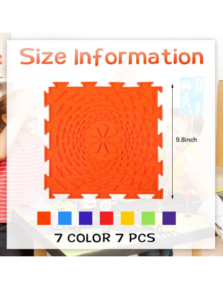 Alfombra Sensorial 7 Piezas Maitys para Niños Autistas