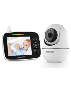 Monitor de Bebé ANMEATE SM935E con Cámara Infrarroja y Audio