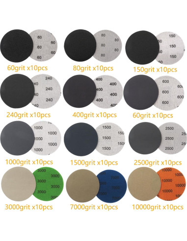 Kit de Lija 141pcs DAPLOMO 3" para Taladro - Húmedo/Seco