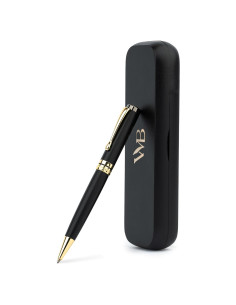 Bolígrafo de lujo Wordsworth & Black en bambú y madera negra