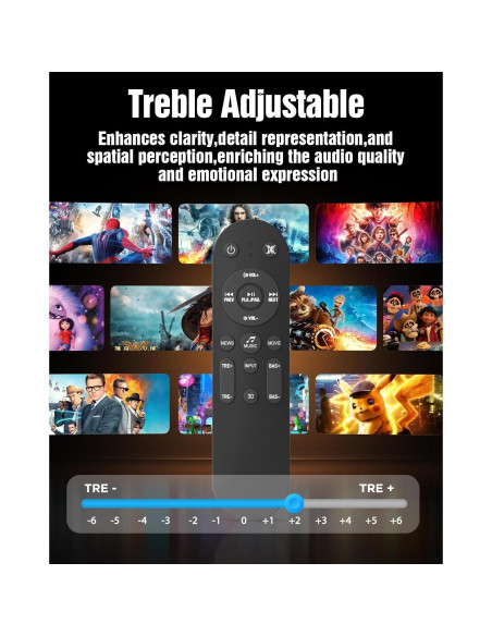 Barra de Sonido Hiwill A51 5.1ch Dolby Atmos con Subwoofer 13.3cm Barra de Sonido Hiwill A51 5.1ch Dolby Atmos con Subwoofer 13.3cm