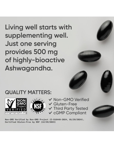 Softgels de Ashwagandha Sports Research 60 Cápsulas Veganas