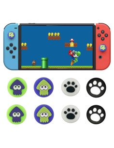 Cubierta de agarre de pulgar Jaeespon para Nintendo Switch - 8 piezas