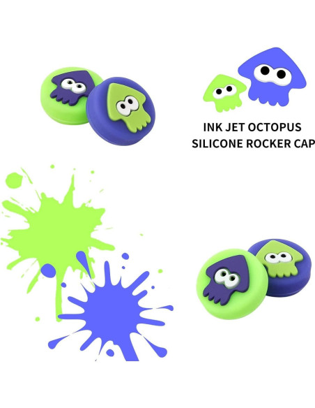 Cubierta de agarre de pulgar Jaeespon para Nintendo Switch - 8 piezas