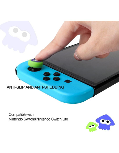 Cubierta de agarre de pulgar Jaeespon para Nintendo Switch - 8 piezas