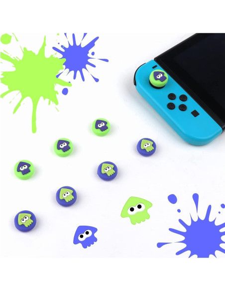 Cubierta de agarre de pulgar Jaeespon para Nintendo Switch - 8 piezas