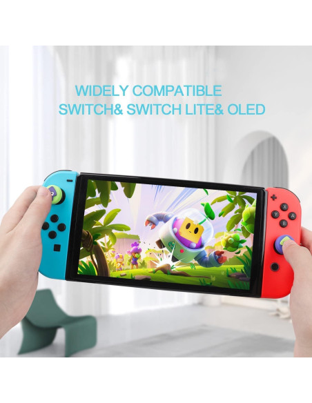Cubierta de agarre de pulgar Jaeespon para Nintendo Switch - 8 piezas