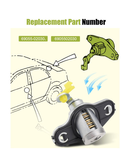 Cilindro de Cerradura Maletero Toyota Corolla/Matrix 2003-2008