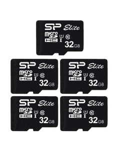 Paquete de 5 Tarjetas MicroSD 32GB Silicon Power Elite