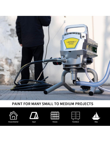 Kit Pistola Pulverización Sin Aire Dotool RP821 5 Puntas 10 Filtros
