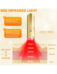 Dispositivo Terapia Luz Roja UTK 5 Longitudes de Onda 2