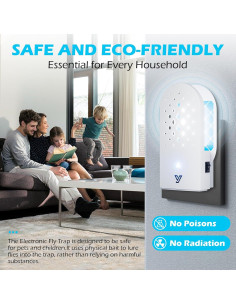 Trampa Electrónica para Insectos ULTRABOT 2 Paquetes Luz UV 2