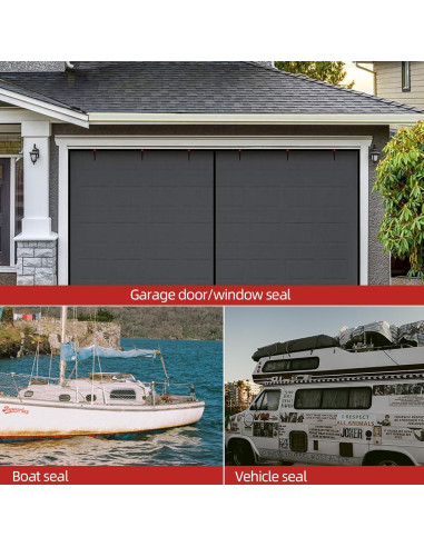 Tira de Sellado de Goma Espuma Aroilder 3.96m Negra