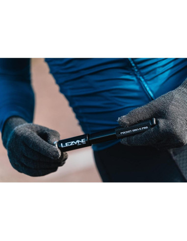 Bomba de Mano LEZYNE Pocket Drive Pro 14cm Alta Presión 160 PSI