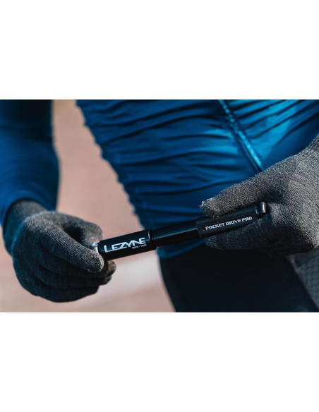 Bomba de Mano LEZYNE Pocket Drive Pro 14cm Alta Presión 160 PSI