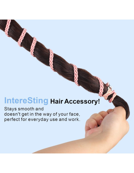 Tiras de Cabello Espiral FVOLREM 66 cm Multicolor - 3 Pcs