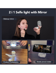Luz de Selfie Magnética Nagnahz M27 LED Plegable para iPhone 2