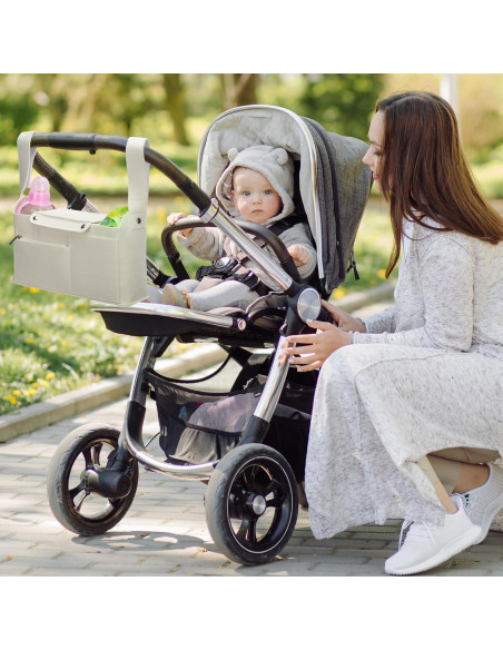 Bolsa Organizadora de Carrito PACMAXI Beige - Fieltro, 7.57L