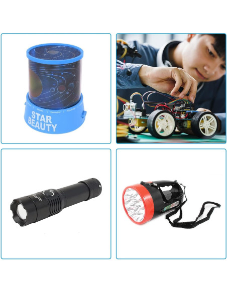 Interruptor de Botón PATIKIL On/Off Auto-Bloqueo 10 Pcs Interruptor de Botón PATIKIL On/Off Auto-Bloqueo 10 Pcs