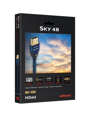 Cable HDMI AudioQuest Sky 48 8K 10K 48Gbps 3m Alta Velocidad