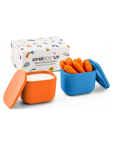 Contenedores de Salsas OmieBox UP 2 Piezas Silicona 118ml