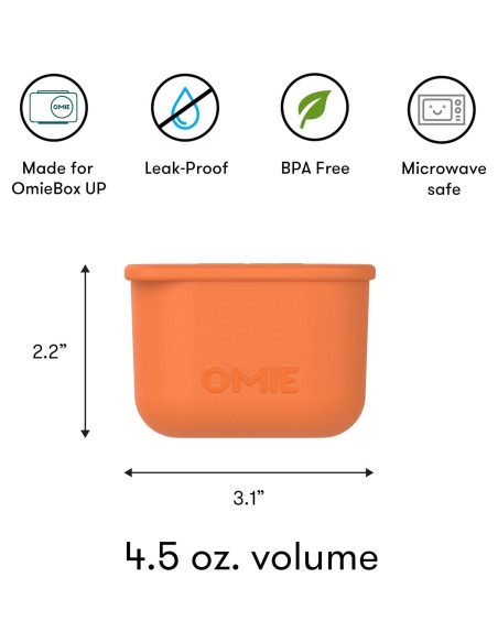 Contenedores de Salsas OmieBox UP 2 Piezas Silicona 118ml