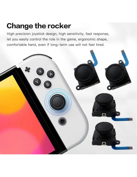 Palanca Analógica Reemplazo USonline911 para Joy-Con Nintendo Switch - Negro Palanca Analógica Reemplazo USonline911 para Joy-Con Nintendo Switch - Negro