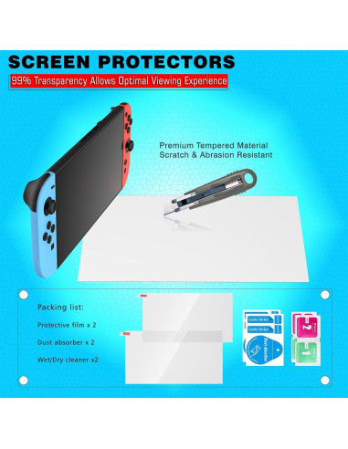 Paquete de Accesorios 10 en 1 TOSAXSC para Nintendo Switch 2