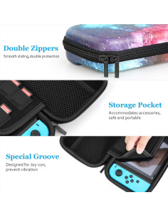 Kit de Accesorios HEYSTOP para Nintendo Switch - Funda, Protector y Más 2