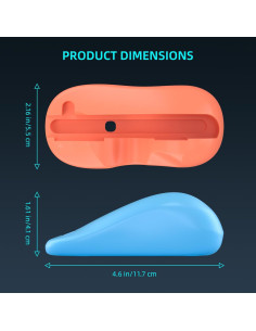 Controlador de Juegos Gaekol para Nintendo Switch 2 - Mouse Joy-Con Naranja y Azul 2