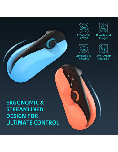 Controlador de Juegos Gaekol para Nintendo Switch 2 - Mouse Joy-Con Naranja y Azul