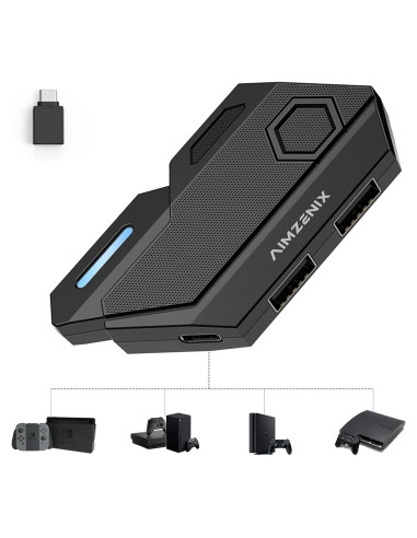 Adaptador de Teclado y Ratón Arvin para PS4/Xbox/Switch - Mapeo Personalizado